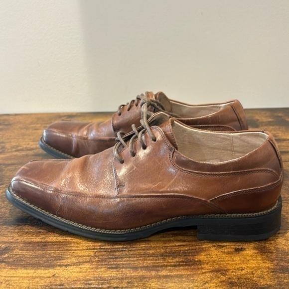 Florsheim Oxfords Men's Brown Leather Lace-up Casual Dress Shoes size 8.5 D - Picture 1 of 10